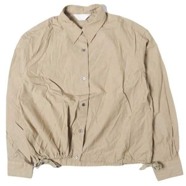 UNUSED アンユーズド 17AW 日本製 OPEN BACK SHIRTS オープンバックシャツ US1326 0 BEIGE 長袖 レディース トップス g27309