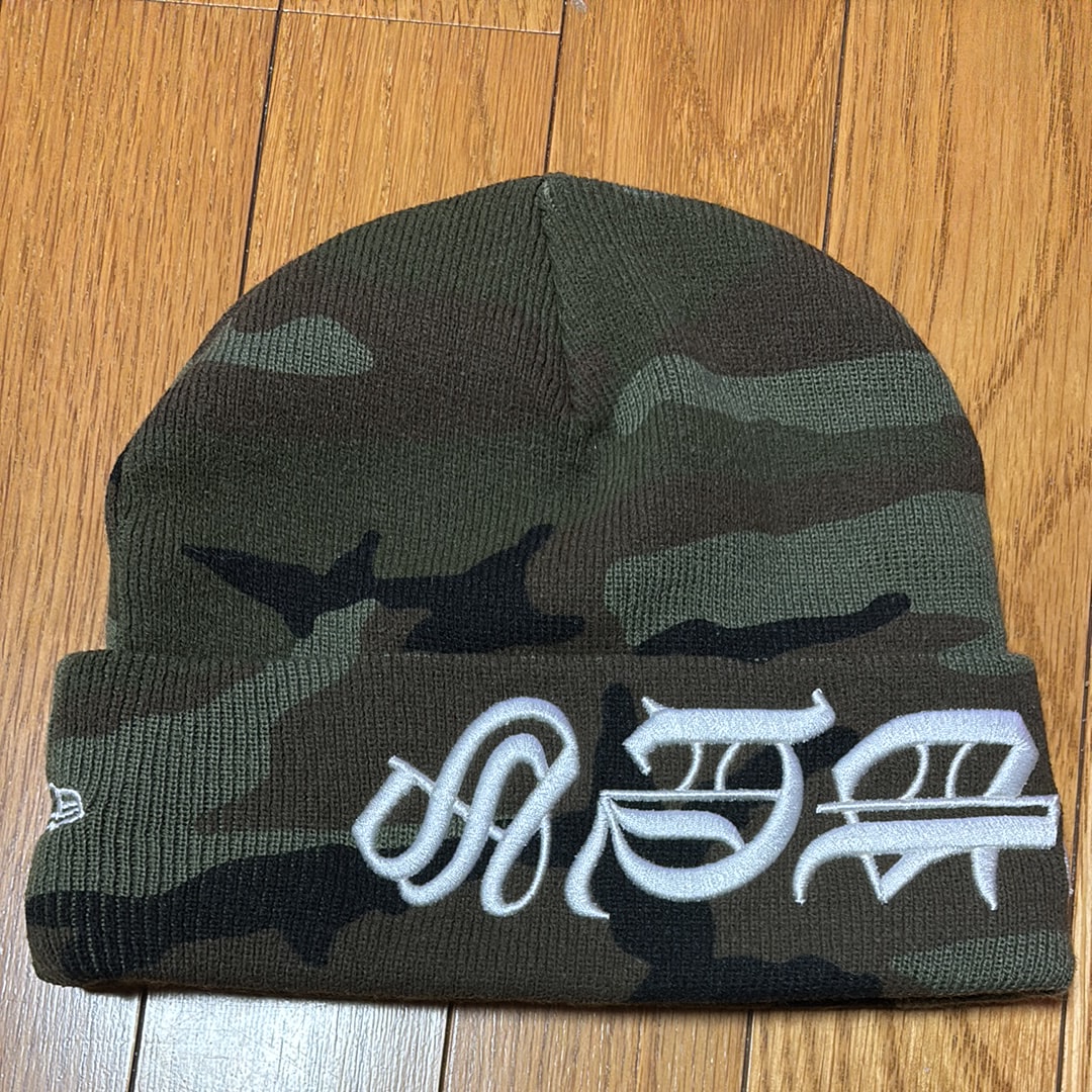 Supreme New Era Blackletter Beanie "Camo"