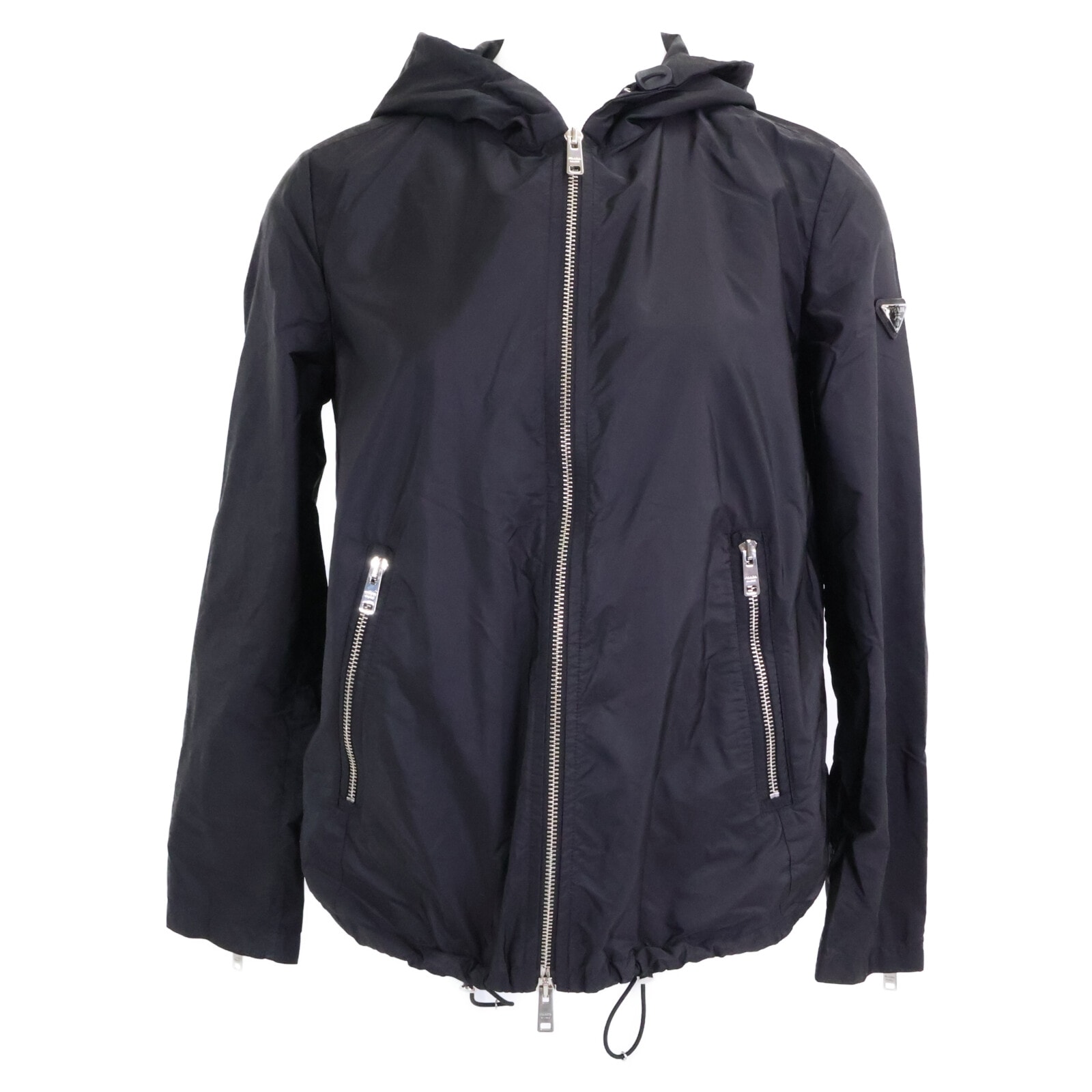 プラダ 【国内正規】29Z597 トライアングルロゴ ジップアップ フーディジャケット 38