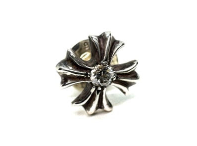 Chrome Hearts CH Plus Stud 1 Diamond Earring "Silver"