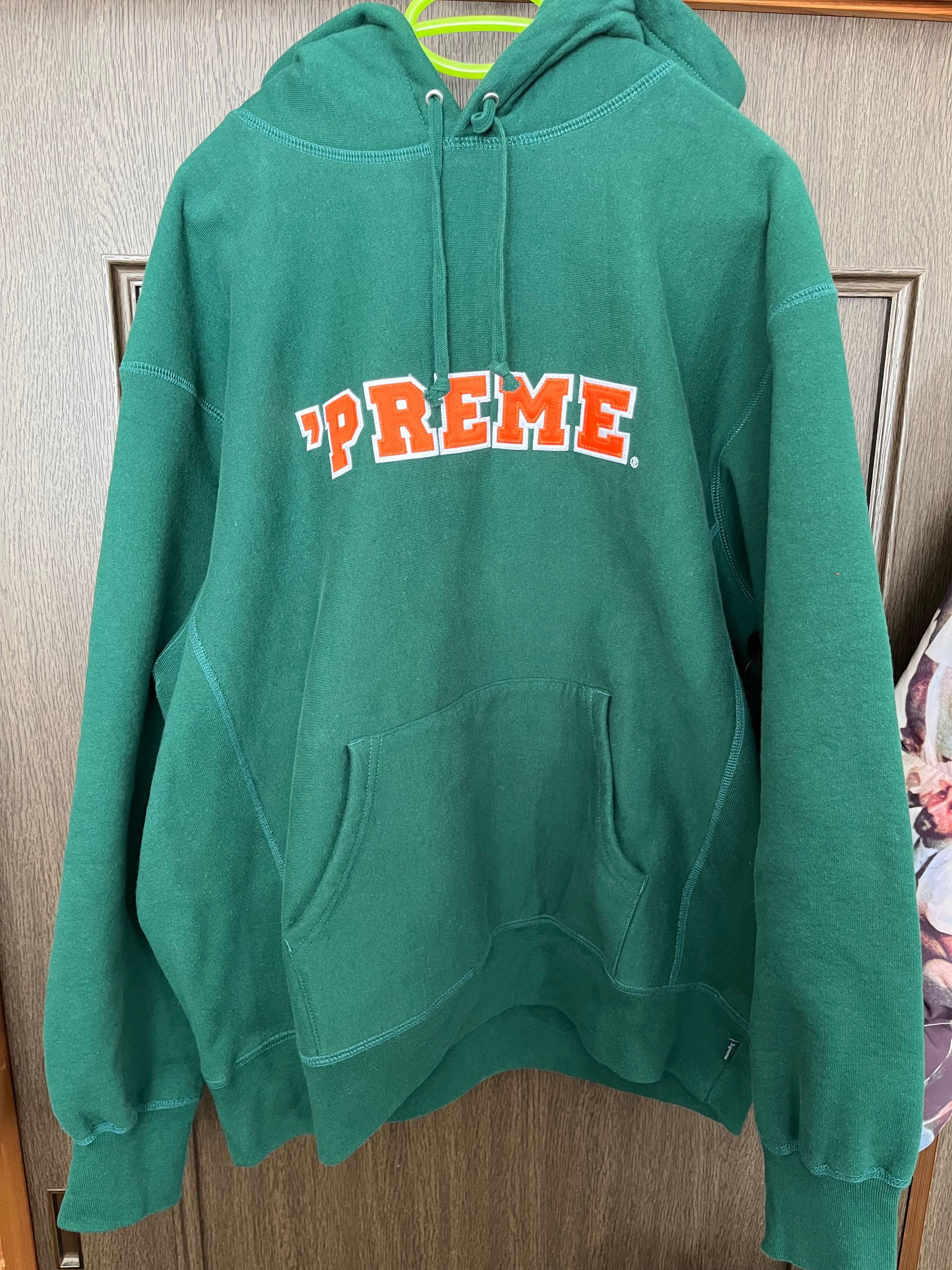Supreme Preme Hooded Sweatshirt "Dark Green"