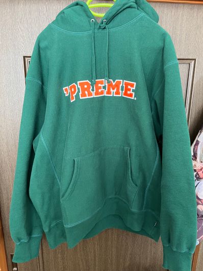 Supreme Preme Hooded Sweatshirt "Dark Green"