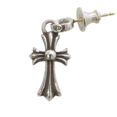 Chrome Hearts CH Cross Baby Fat Earrings "Silver"