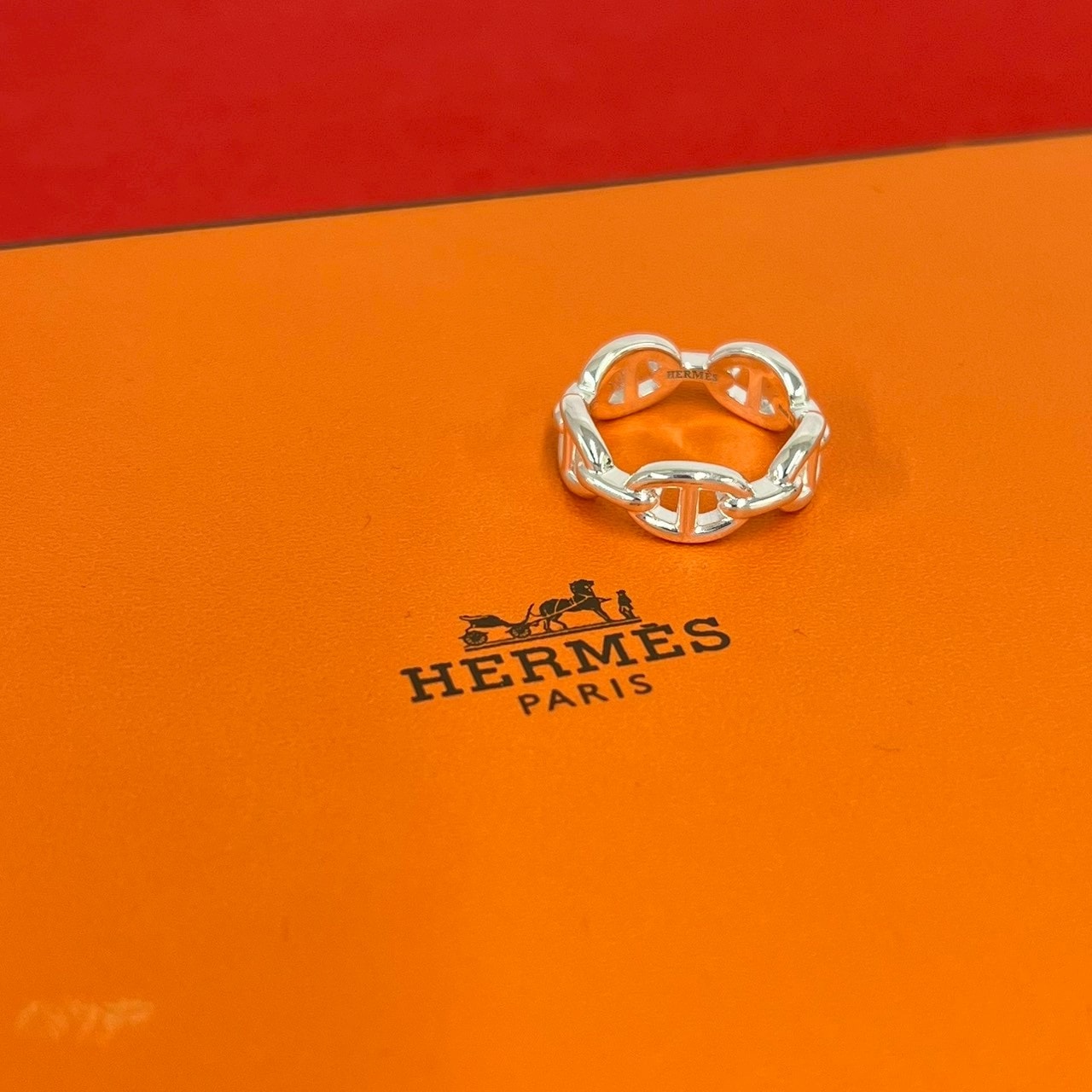 HERMES エルメス シェーヌダンクル アンシェネ リング シルバー925 リング・指輪 14号 シルバー
 35517
