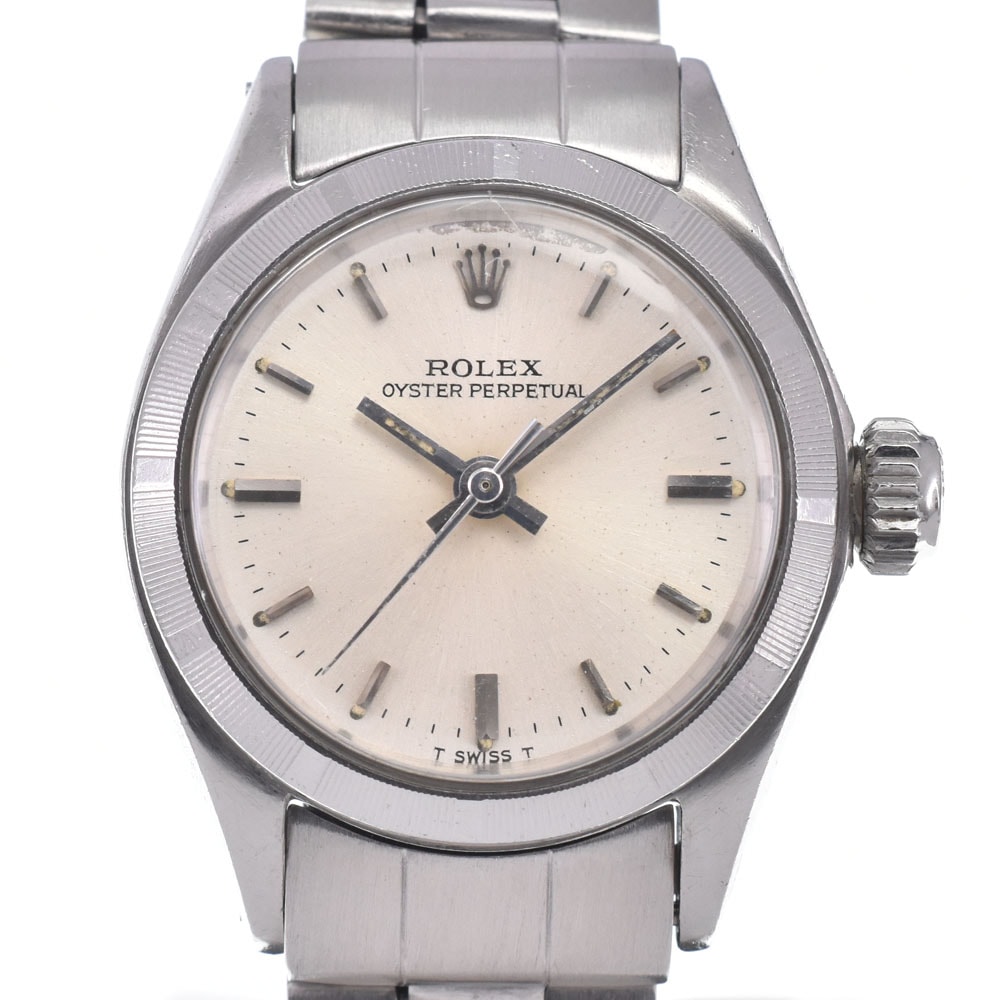 ロレックス ROLEX 6623 ヴィンテージ オイスターパーペチュアル Cal.1161 シルバー 自動巻き レディース 良品 腕時計 C#148106