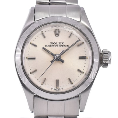 ロレックス ROLEX 6623 ヴィンテージ オイスターパーペチュアル Cal.1161 シルバー 自動巻き レディース 良品 腕時計 C#148106