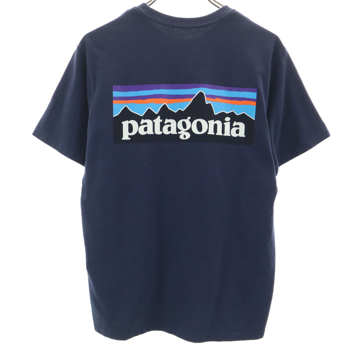 patagonia パタゴニア バックロゴ 半袖 Tシャツ XS ネイビー 38504SP21 アウトドア