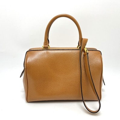 セリーヌ CELINE 2WAY カバン バッグ ハンドバッグ ショルダーバッグ ボストンバッグ レザー ブラウン
