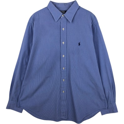 古着 ラルフローレン Ralph Lauren POLO by Ralph Lauren ANDREW 長袖 コットンチェックシャツ メンズXL相当/eaa614959