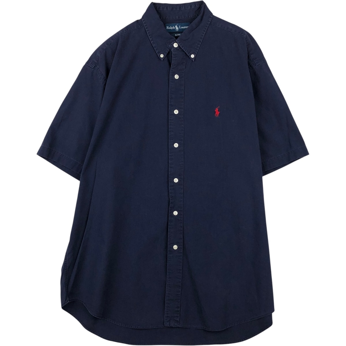 古着 ラルフローレン Ralph Lauren BLAKE 半袖 ボタンダウンシャツ メンズL相当/eaa641638