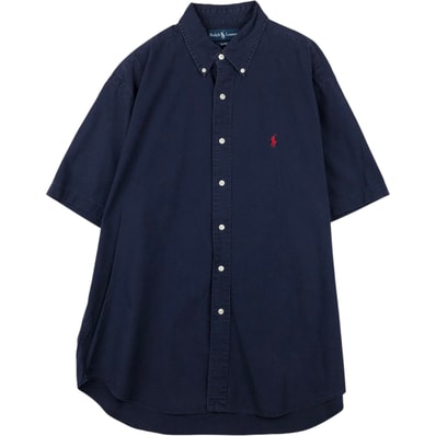 古着 ラルフローレン Ralph Lauren BLAKE 半袖 ボタンダウンシャツ メンズL相当/eaa641638