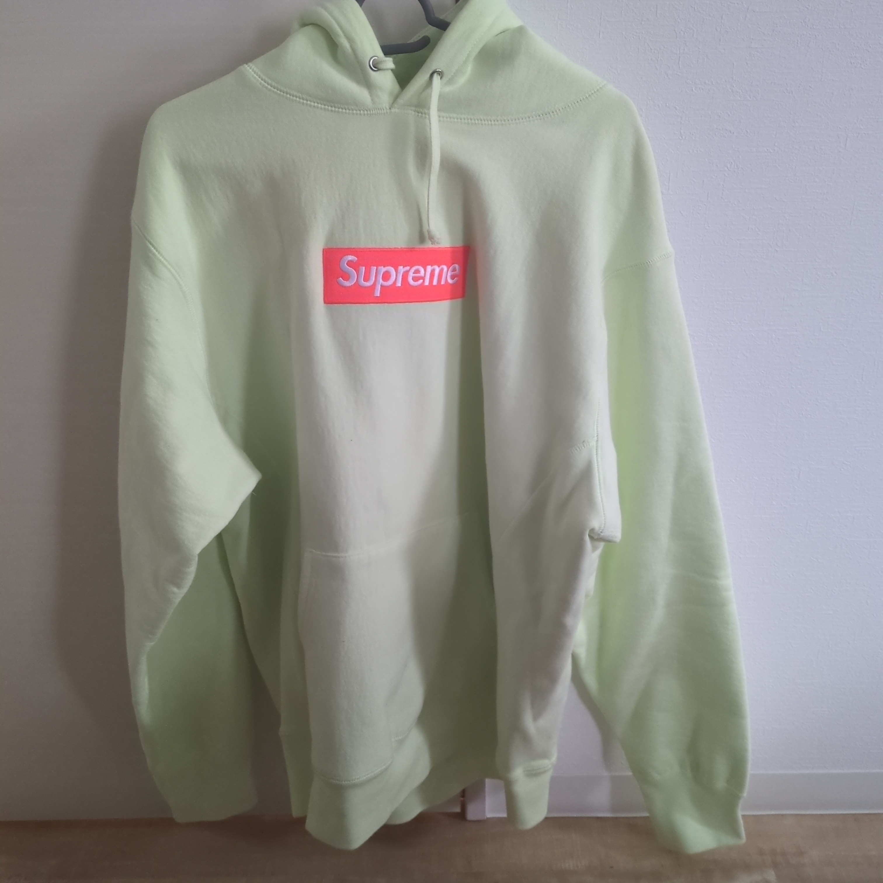Supreme Box Logo Hooded Sweatshirt "Pale Lime" (17FW)