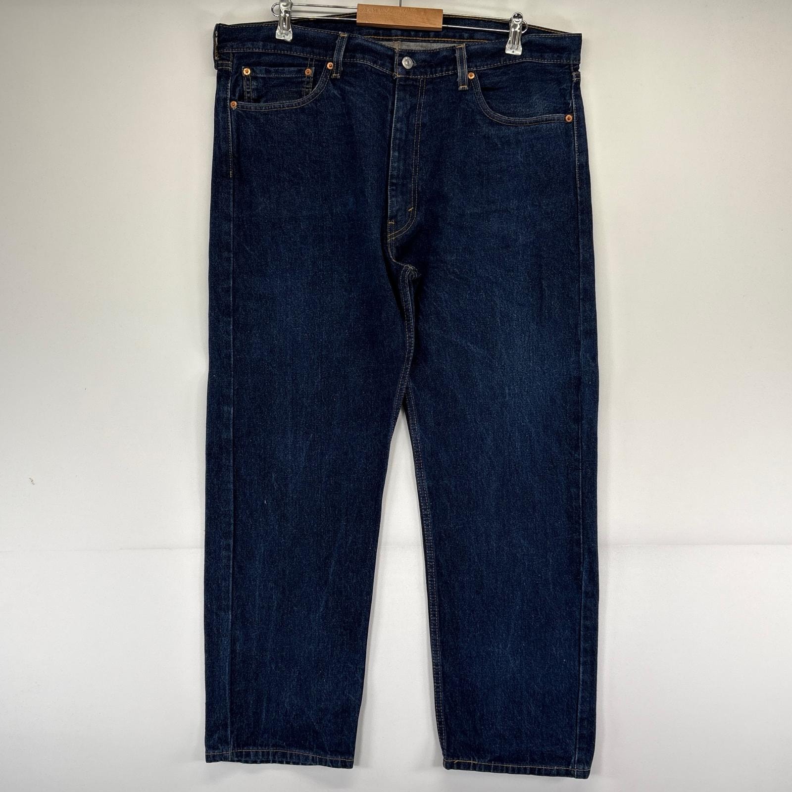 古着 リーバイス Levi's デニム パンツ 505 ストレート Gパン 大きいサイズ ジップフライ ジーパン W40×L30  ブルー系 メンズ