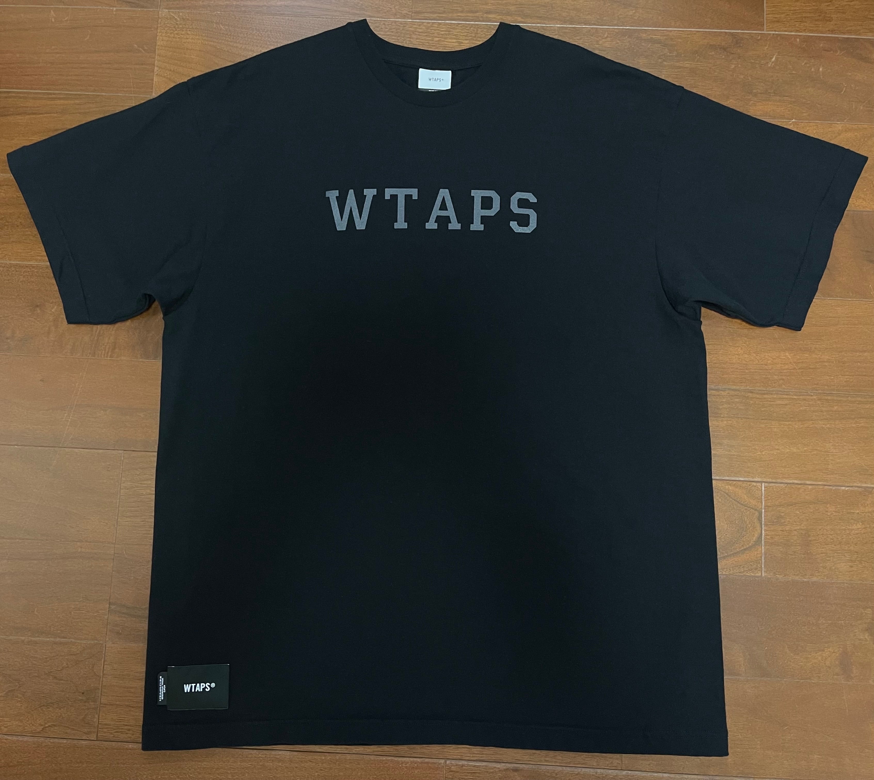 Wtaps College / SS / Cotton "Black" 231ATDT-STM06S