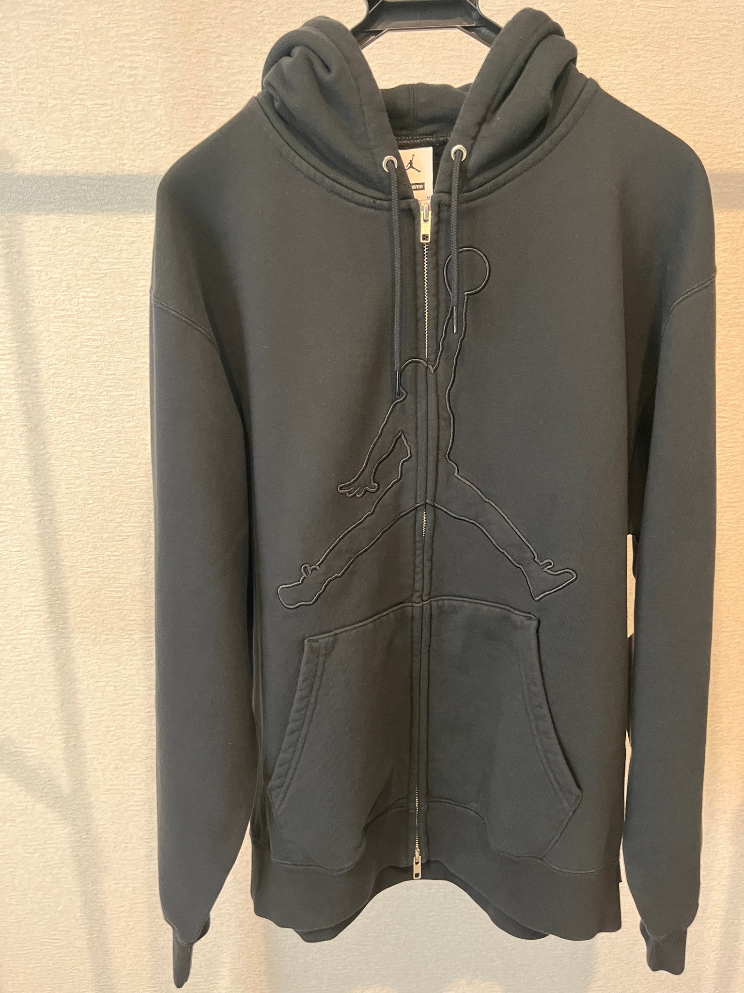 Supreme x Jordan Hooded Sweatshirt "Black"