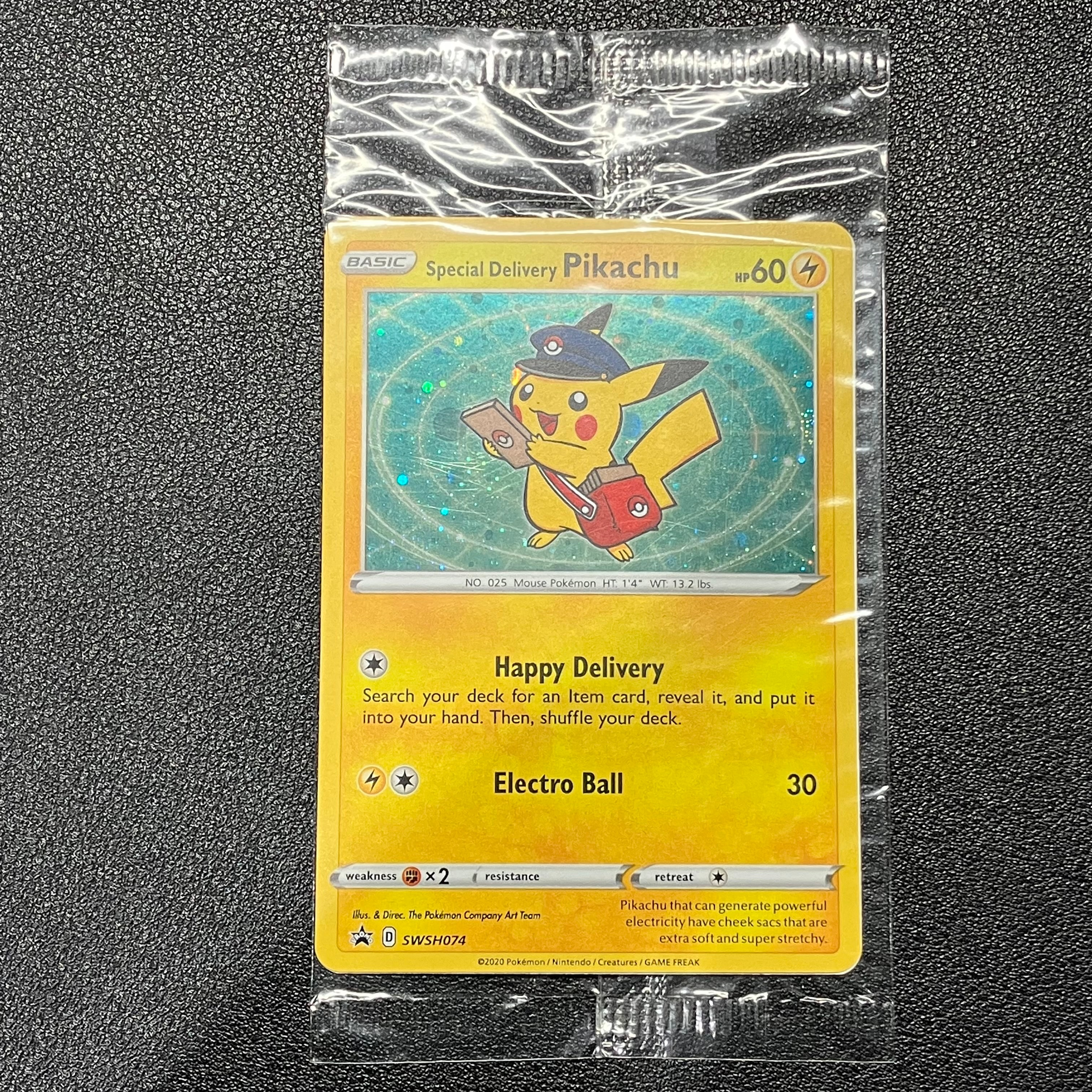 状態A】スペシャルデリバリーピカチュウ P [SWSH074]【英語版】(ソード