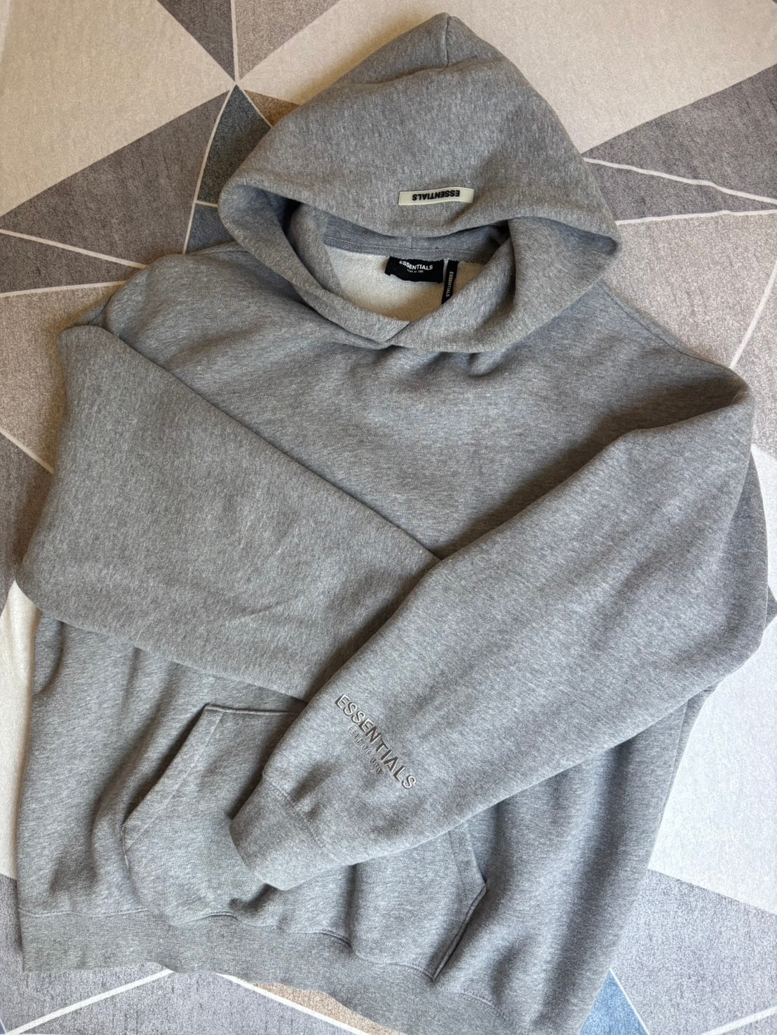 FEAR OF GOD ESSENTIALS 3M Logo Pullover Hoodie "Grey"