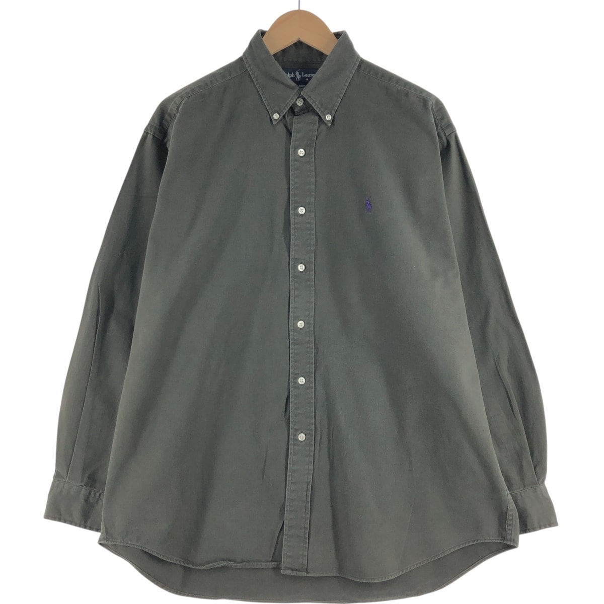 古着 ラルフローレン Ralph Lauren BLAIRE 長袖 ボタンダウンシャツ メンズL相当/eaa521410