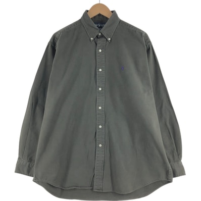 古着 ラルフローレン Ralph Lauren BLAIRE 長袖 ボタンダウンシャツ メンズL相当/eaa521410