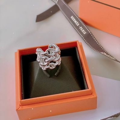 【新品未使用】エルメス シェーヌダンクル アンシェネ GM リング 50