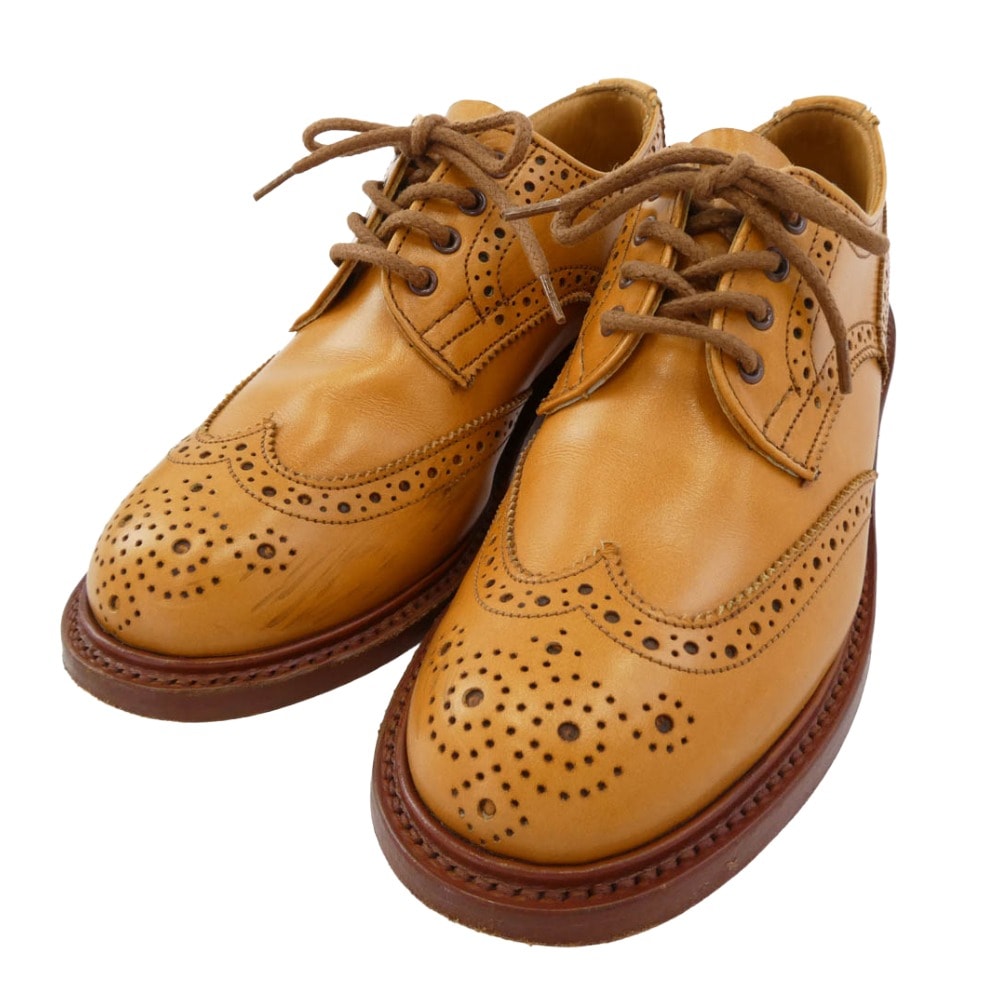 Tricker's トリッカーズ その他靴 L5633 BOURTON バートン ウイングチップ シューズ レザーソール エイコン レディース ライトブラウン系 3.5-4【中古】