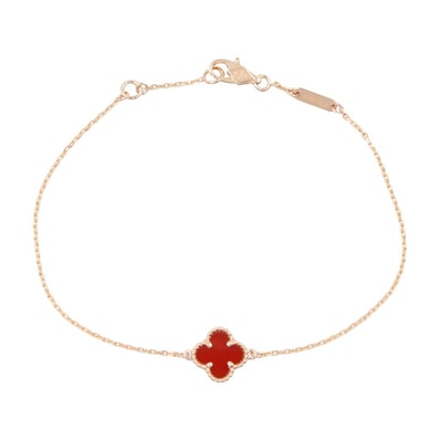 ヴァンクリーフ&アーペル Van Cleef & Arpels スウィートアルハンブラ カーネリアン ブレスレット ブレスレット アクセサリー K18PG(ピンクゴールド) カーネリアン レディース ゴールド系 / レッド系 VCARN59K00 【中古】