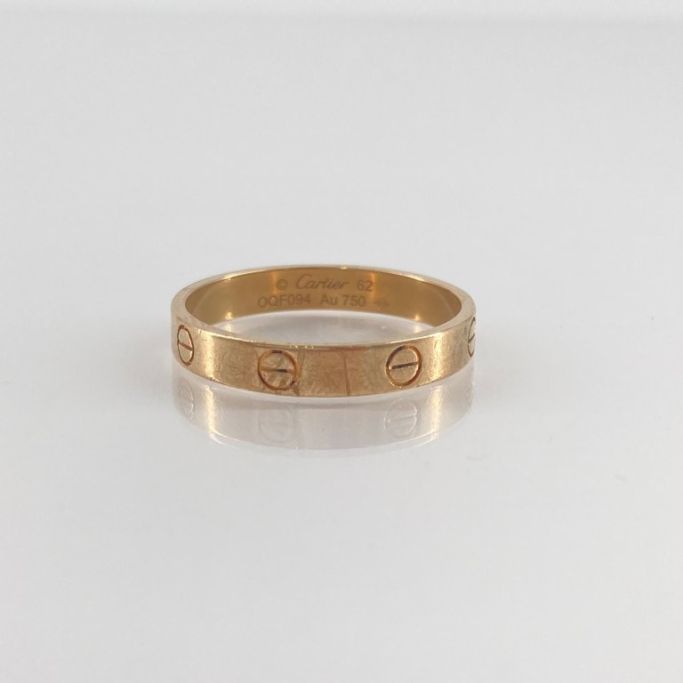 CARTIER(カルティエ) ミニラブ(貴金属) YG750 #62 #21号 リング・指輪 3.8g