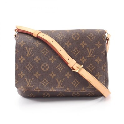 ルイ・ヴィトン LOUIS VUITTON ミュゼットタンゴ ショートストラップ ショルダーバッグ バッグ PVCコーティングキャンバス レザー モノグラム レディース ブラウン系 M51257 【中古】