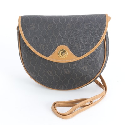 ■美品 クリスチャンディオール ハニカム柄ショルダーバッグ