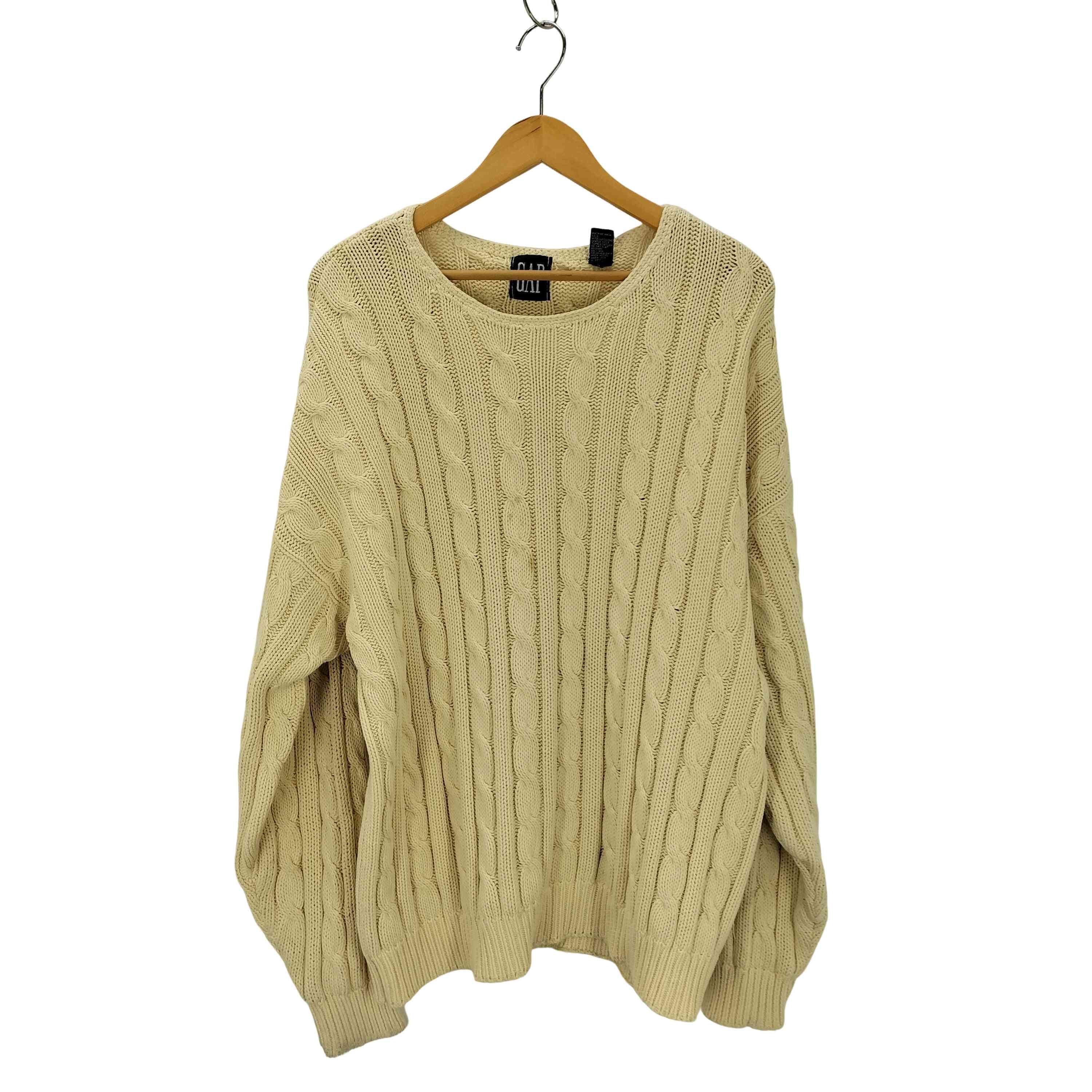 90s OLD GAP ケーブル コットンニット【1135487136498】