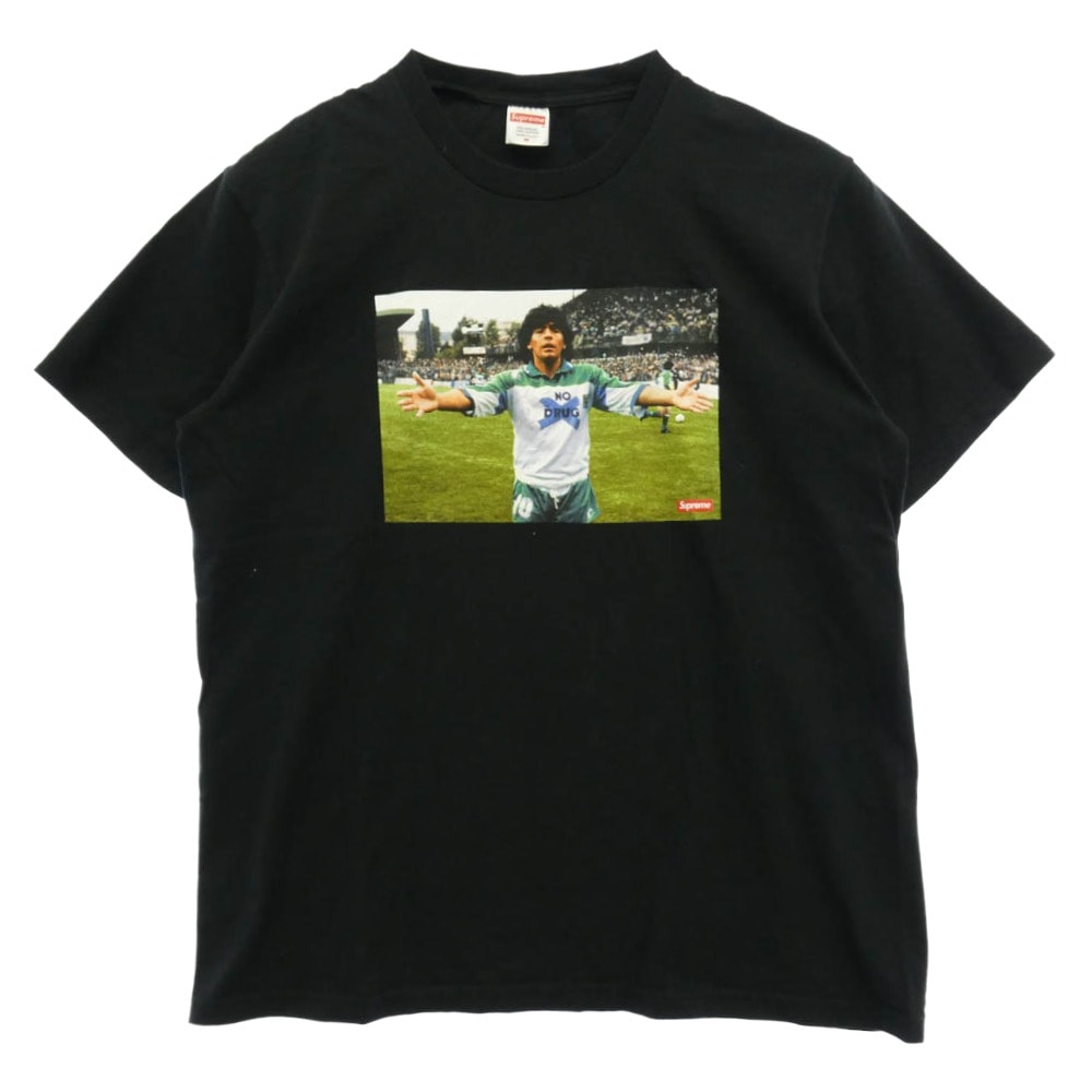 Supreme シュプリーム 24SS Maradona Tee マラドーナ クルーネック 半袖 Tシャツ ブラック系 M【中古】