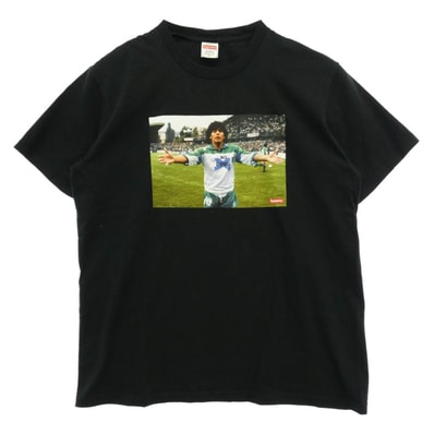 Supreme シュプリーム 24SS Maradona Tee マラドーナ クルーネック 半袖 Tシャツ ブラック系 M【中古】