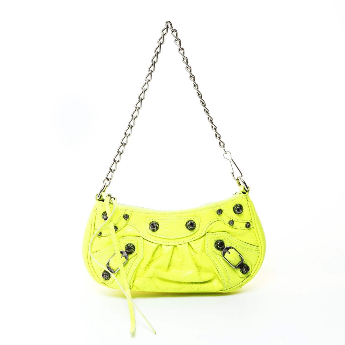 バレンシアガ BALENCIAGA ル カゴール ミニ ジャイアント レザー チェーン ショルダーバッグ【中古】