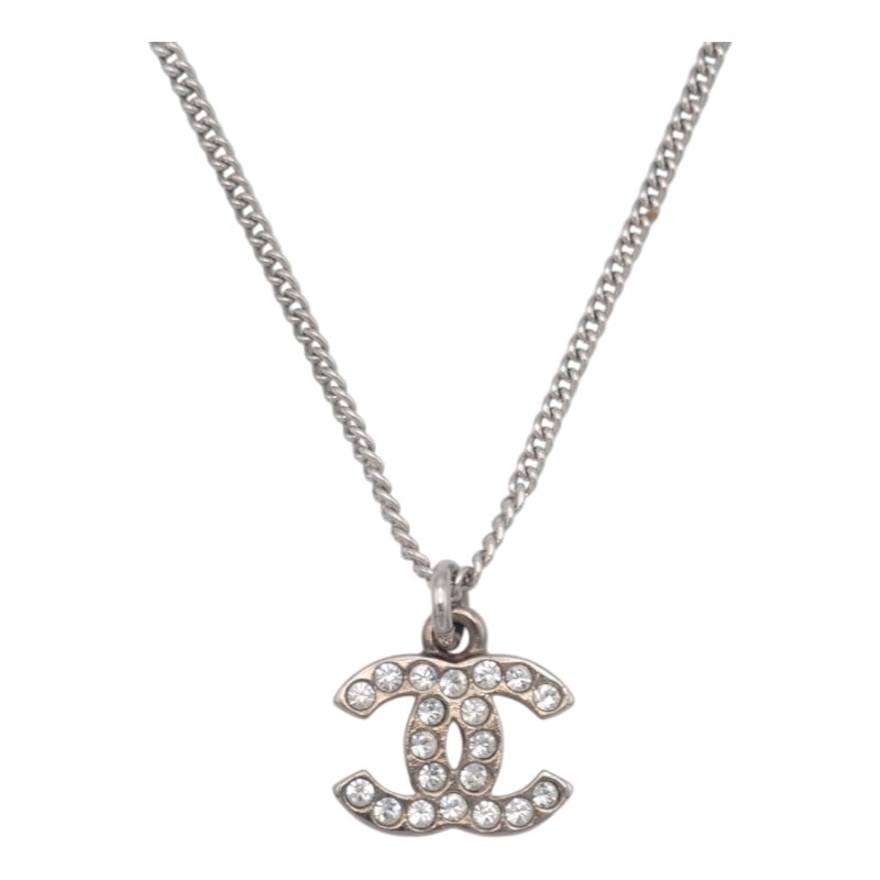 シャネル ココマーク ネックレス メタル シルバー【中古】【ABランク】