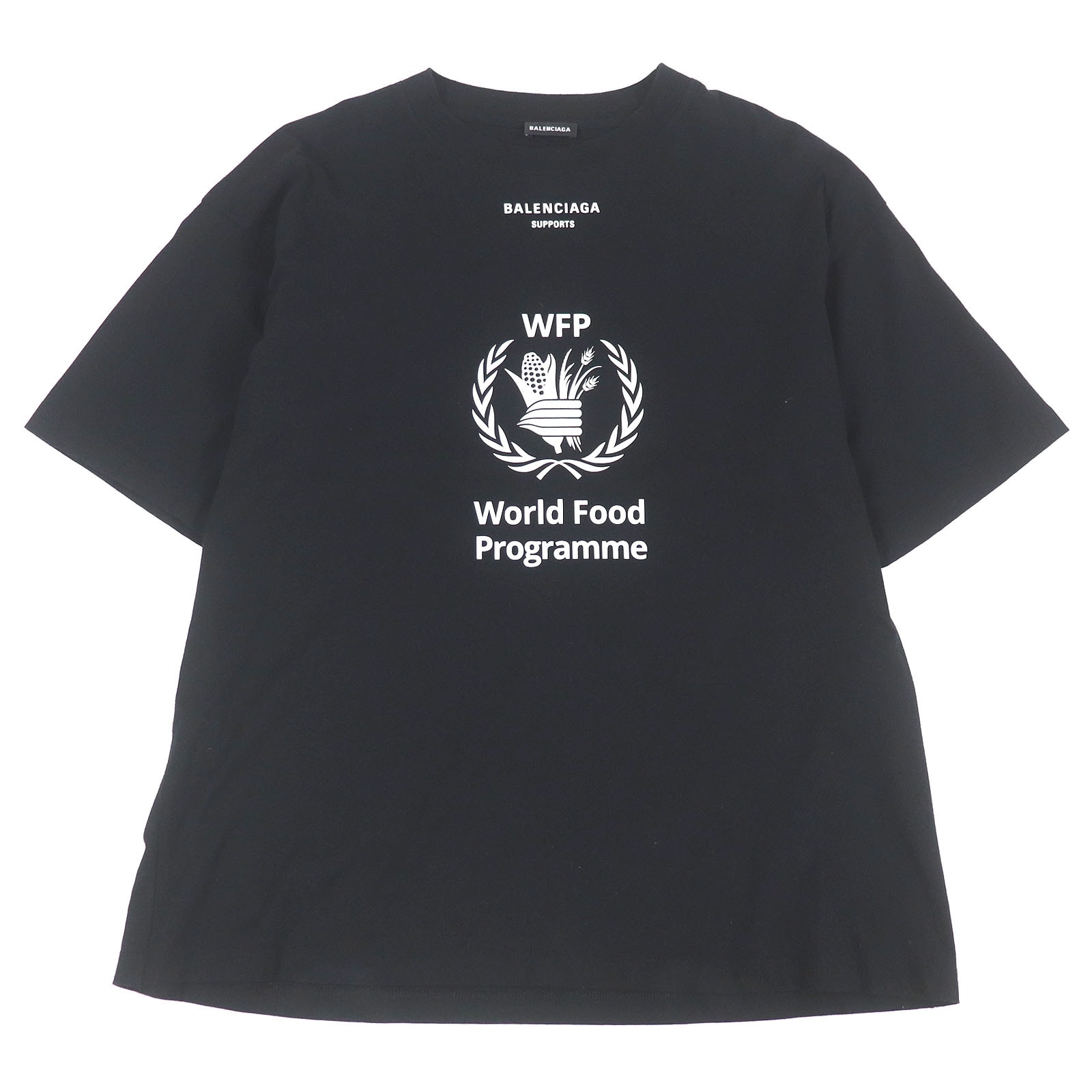 美品 バレンシアガ 半袖Tシャツ ブラック メンズ S 541874