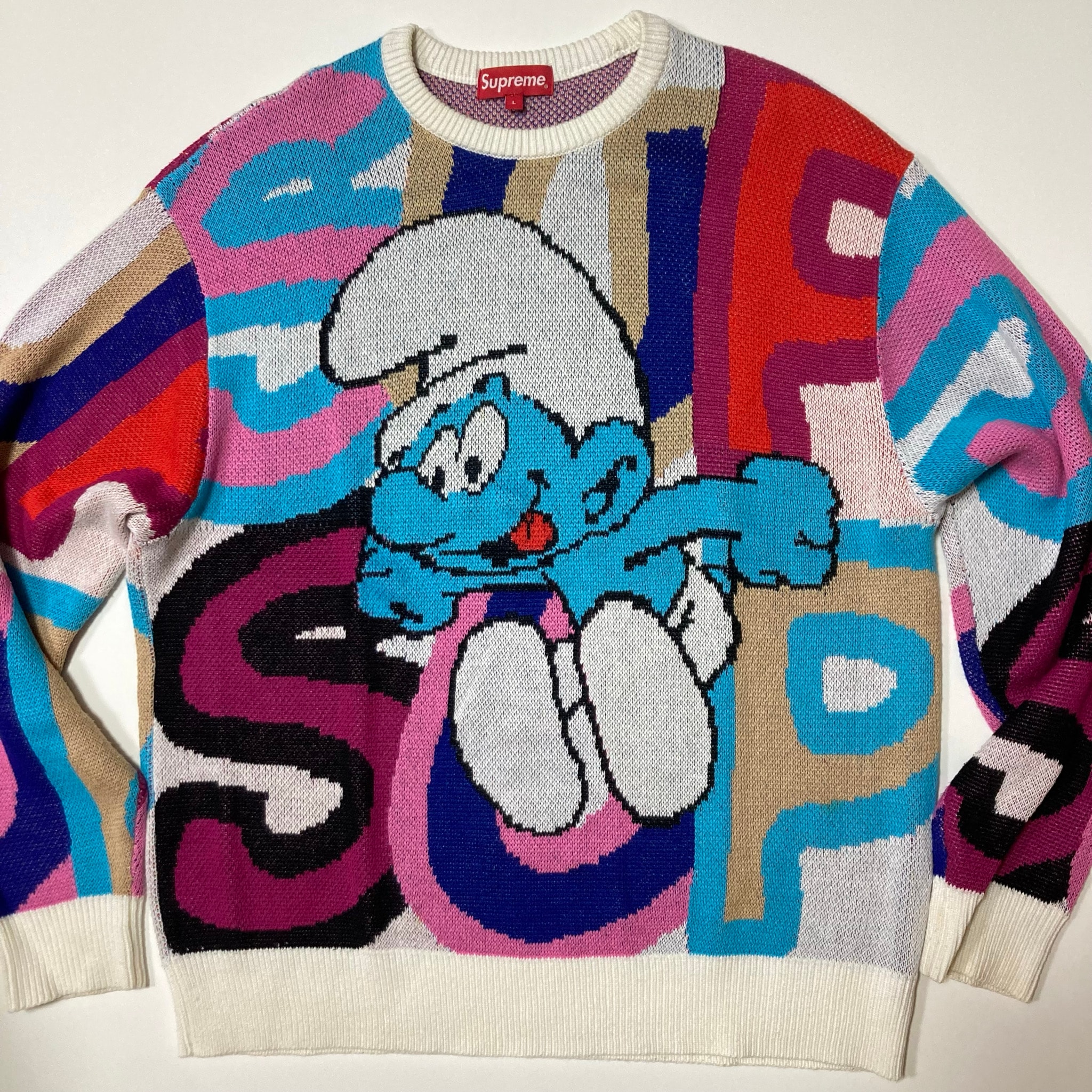 Supreme x Smurfs Sweater "White"