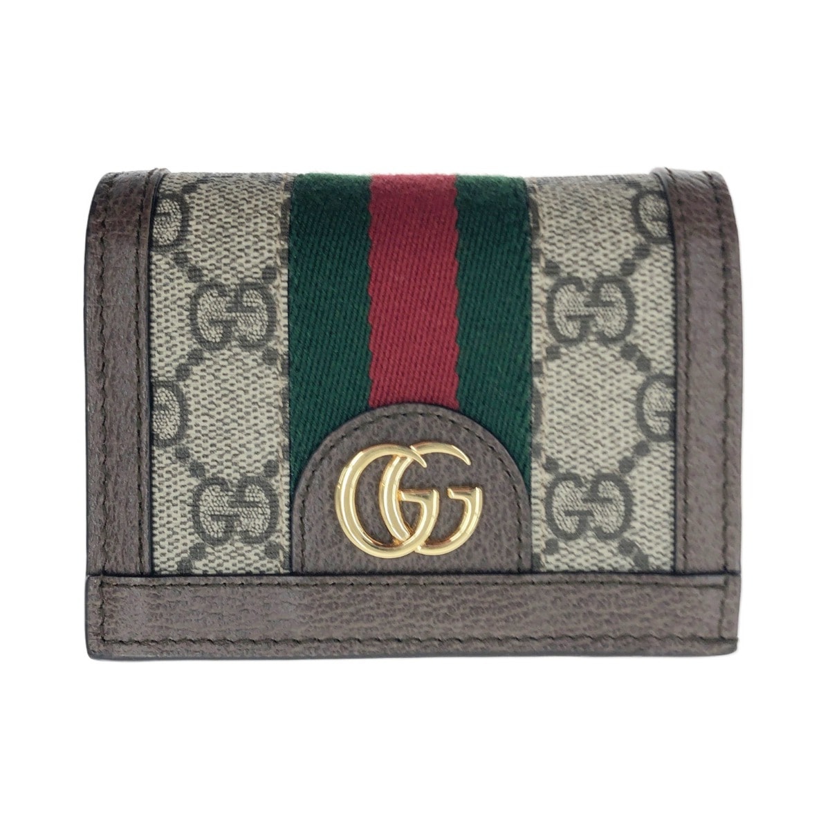 〇〇GUCCI グッチ オフィディア シェリーライン GGマーモント ウェブストライプ 二つ折り財布