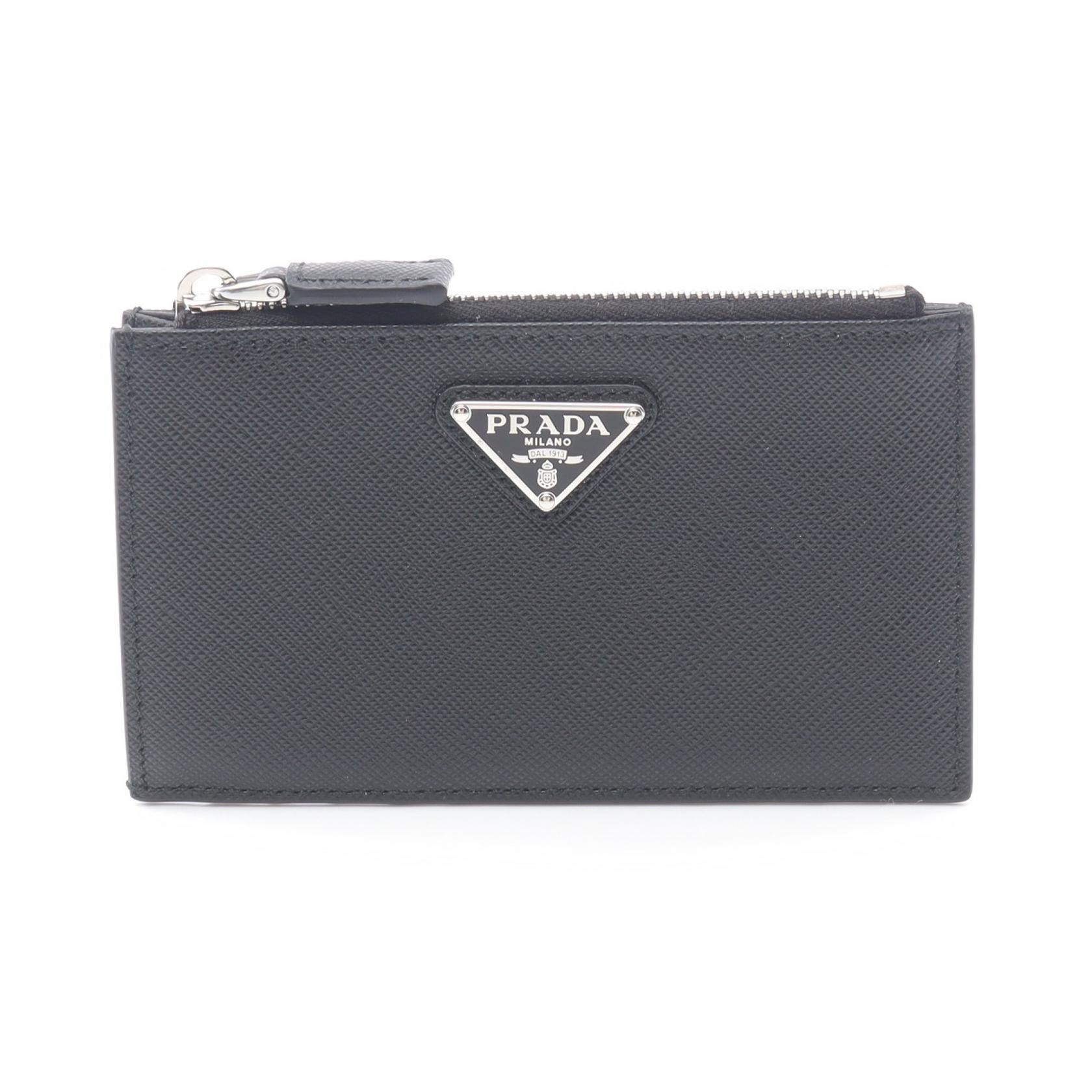 プラダ PRADA SAFFIANO TRIANG カードケース アクセサリー サフィアーノレザー レディース ブラック系 2MC086QHHF0002 【新品】