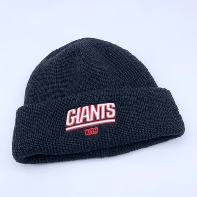 Kith x the NFL: Giants Mia Beanie "Black"