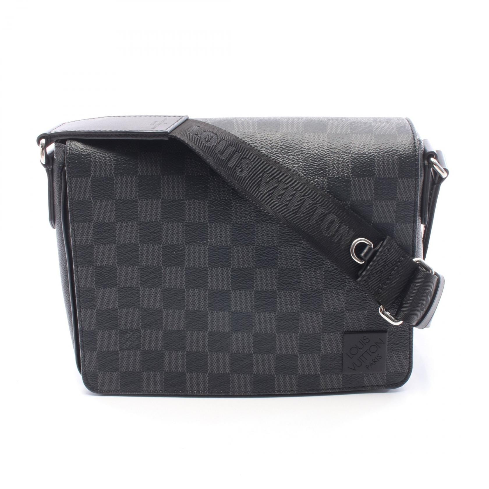 ルイ・ヴィトン LOUIS VUITTON ディストリクトPM NV3 ダミエグラフィット メッセンジャーバッグ ショルダーバッグ バッグ PVCコーティングキャンバス レザー メンズ ブラック系 N42710 【中古】
