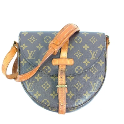 LOUIS VUITTON ルイ・ヴィトン ショルダーバッグ シャンティ ブラウン モノグラムキャンバス/ヌメ革 レディース