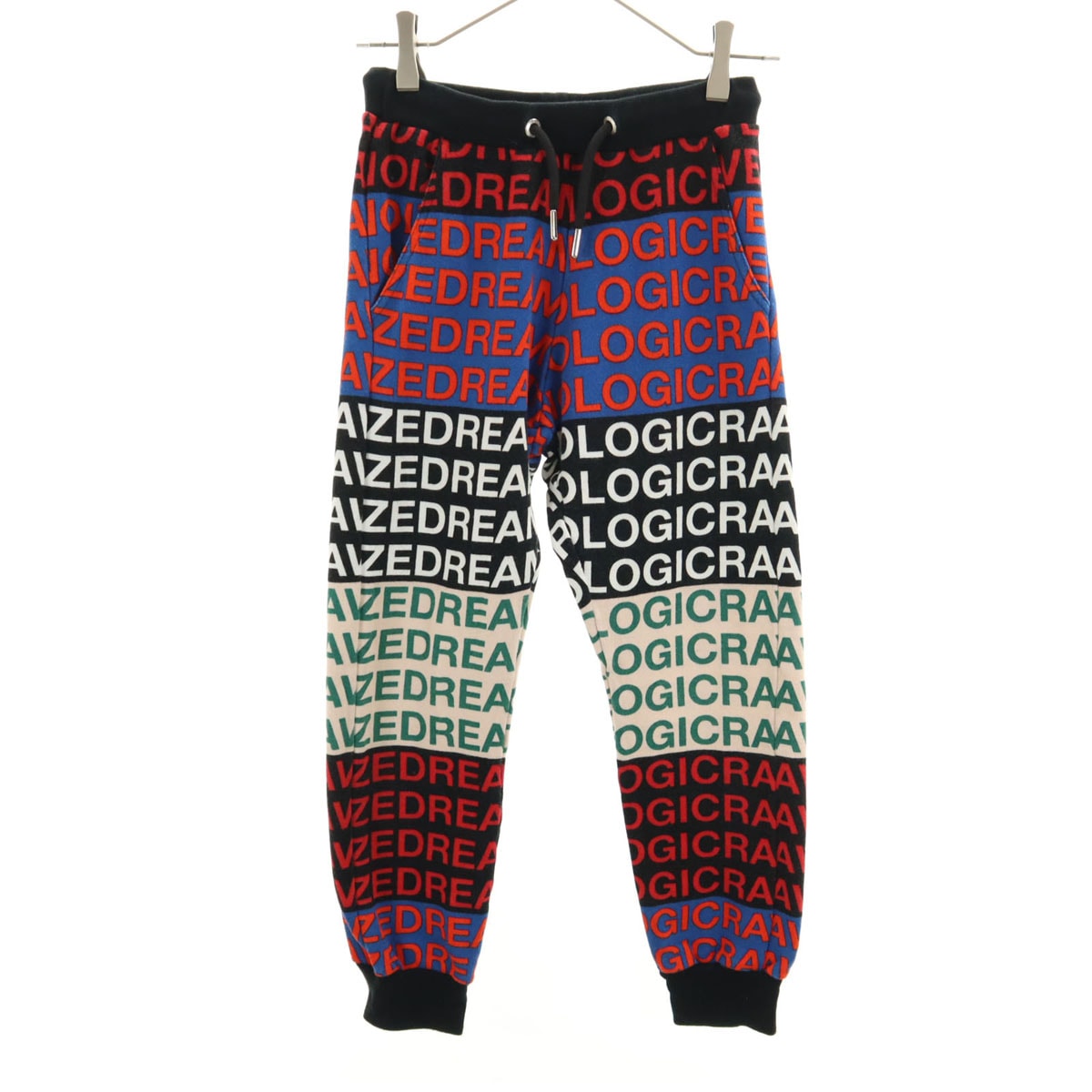 DIESEL ディーゼル ブルガリア製 英字 スウェット ジョガーパンツ 10 マルチ