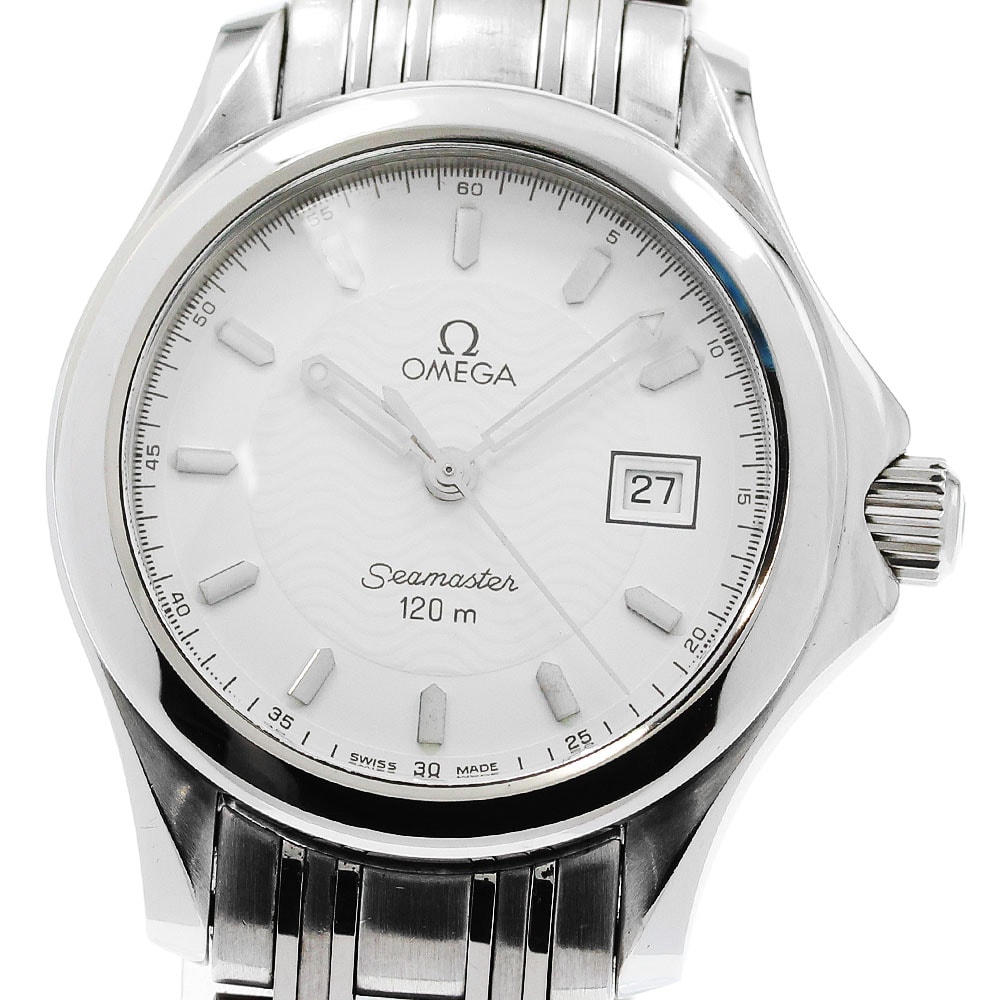 オメガ シーマスター120M デイト 2571.21 レディース 【中古】