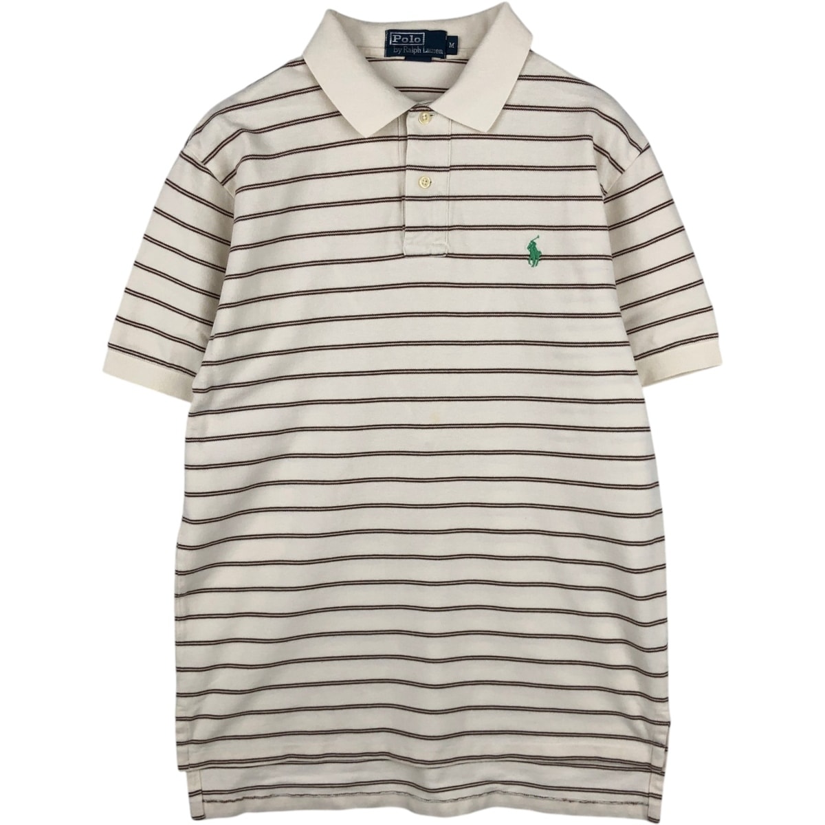 古着 ラルフローレン Ralph Lauren POLO by Ralph Lauren 半袖 ボーダー ポロシャツ メンズM相当/eaa635176