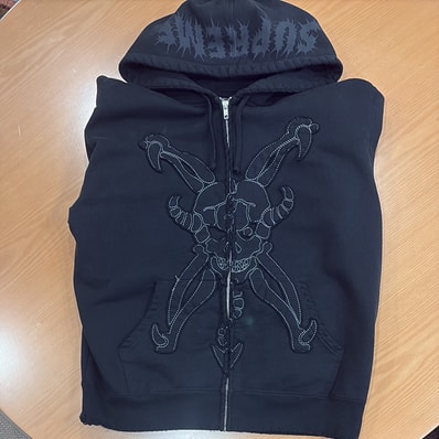 Supreme x Y's by Yohji Yamamoto Zip Up Hooded Sweatshirt "Black"