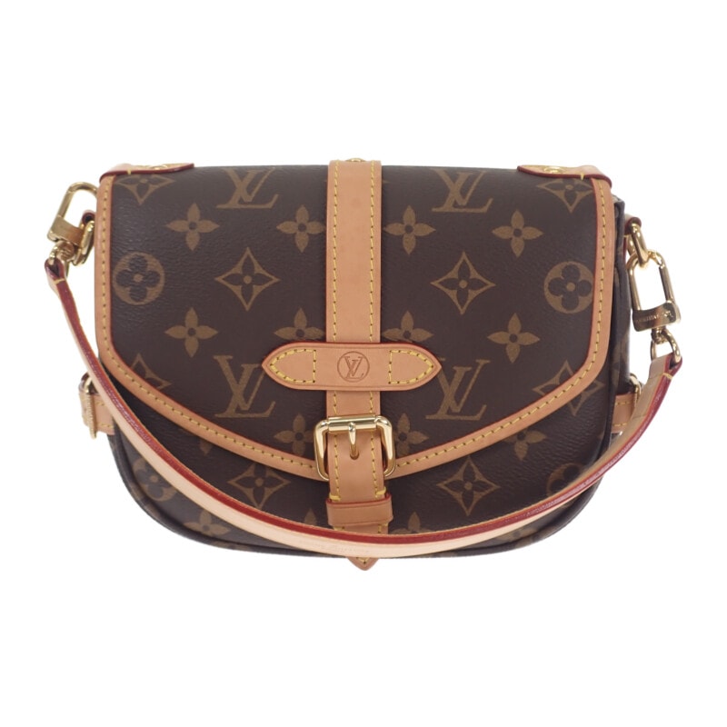 ルイヴィトン LOUIS VUITTON ソミュールBB M46740 モノグラム ショルダーバッグ モノグラムキャンバス ブラウン ゴールド金具 レディース【中古】【Aランク】