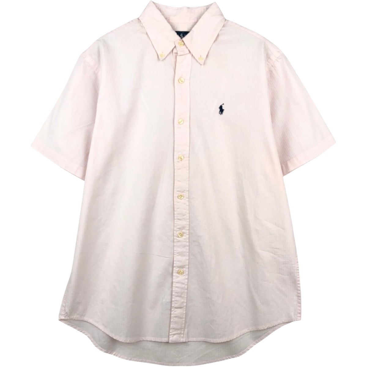 古着 ラルフローレン Ralph Lauren CUSTOM FIT 半袖 ボタンダウンシャツ メンズL相当/eaa668631