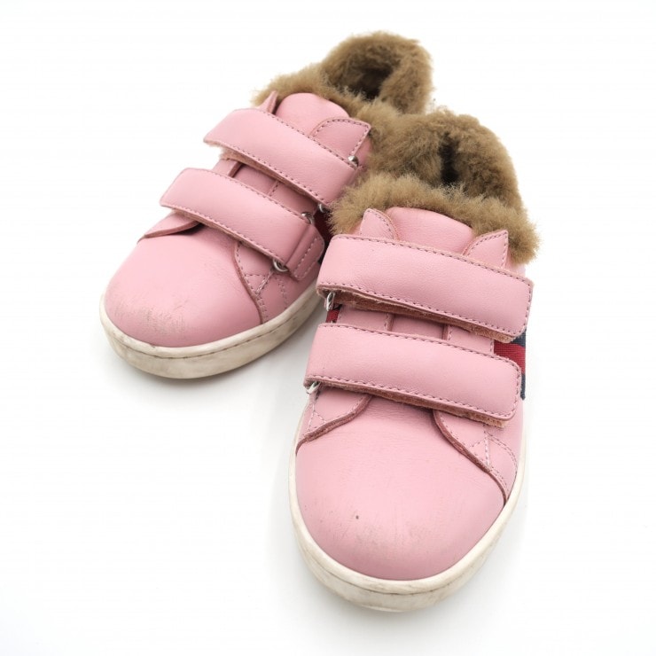 C (やや傷や汚れあり)】GUCCI（グッチ）エース キッズスニーカー