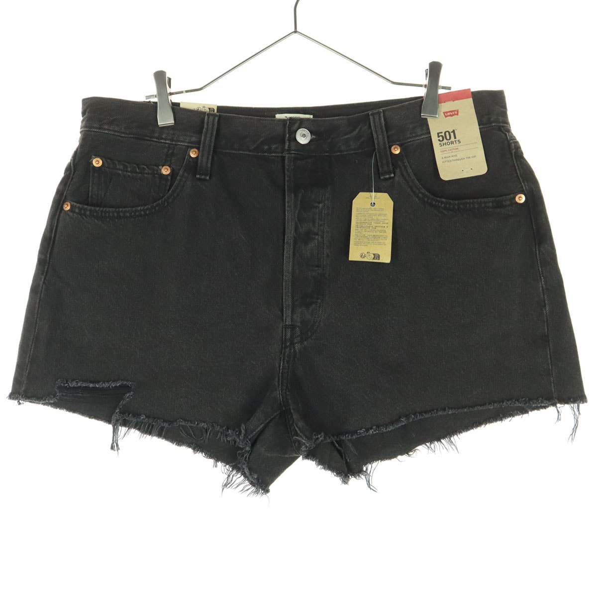 美品 Levi's リーバイス 501 ハイライズ ショートパンツ w34 ブラック