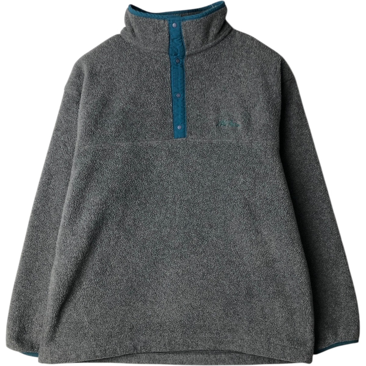 빈티지 80~90년대 L.L.Bean 하프 버튼 플리스 풀오버 남성용 라지 상당 빈티지/EAA627054